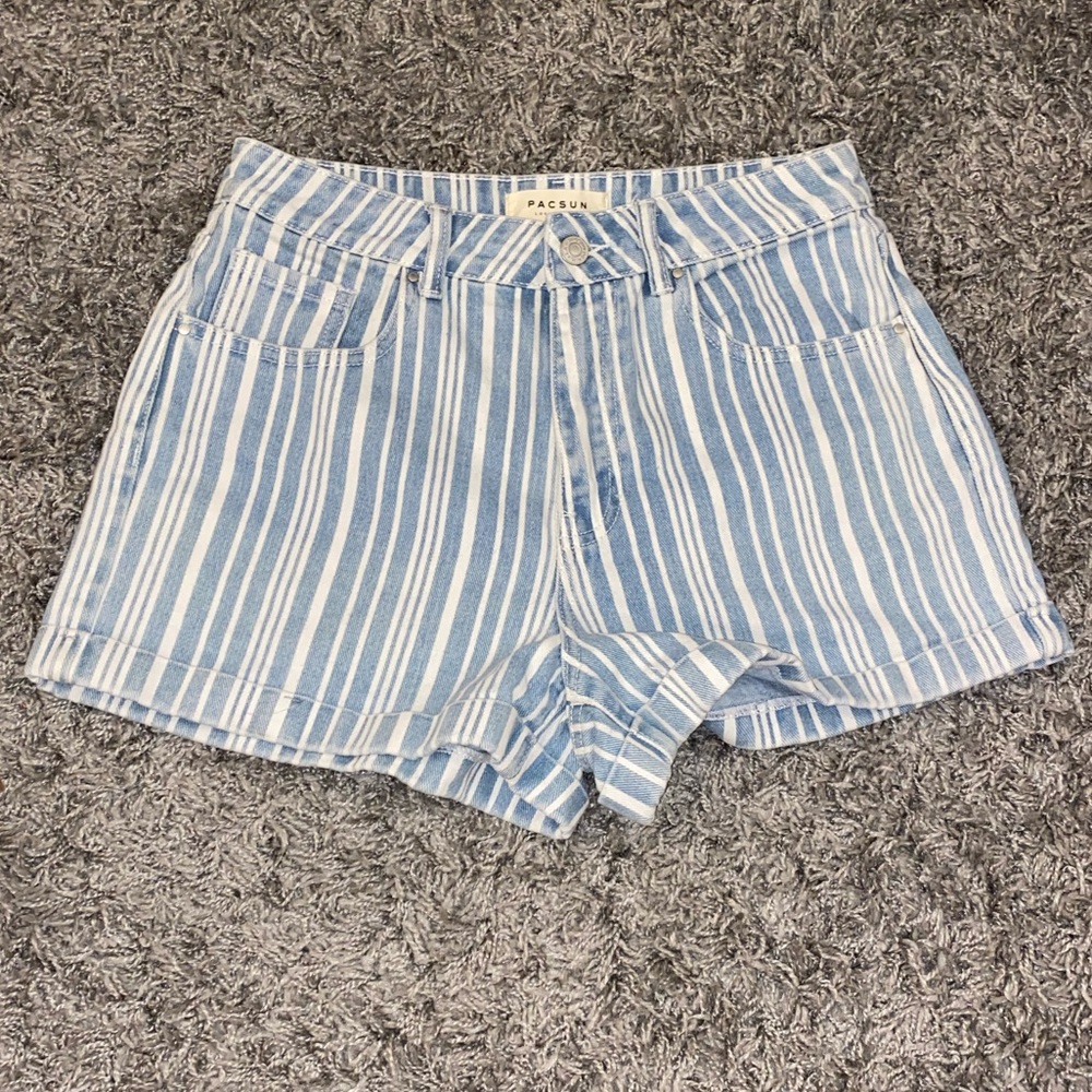 PacSun Striped Mom Short